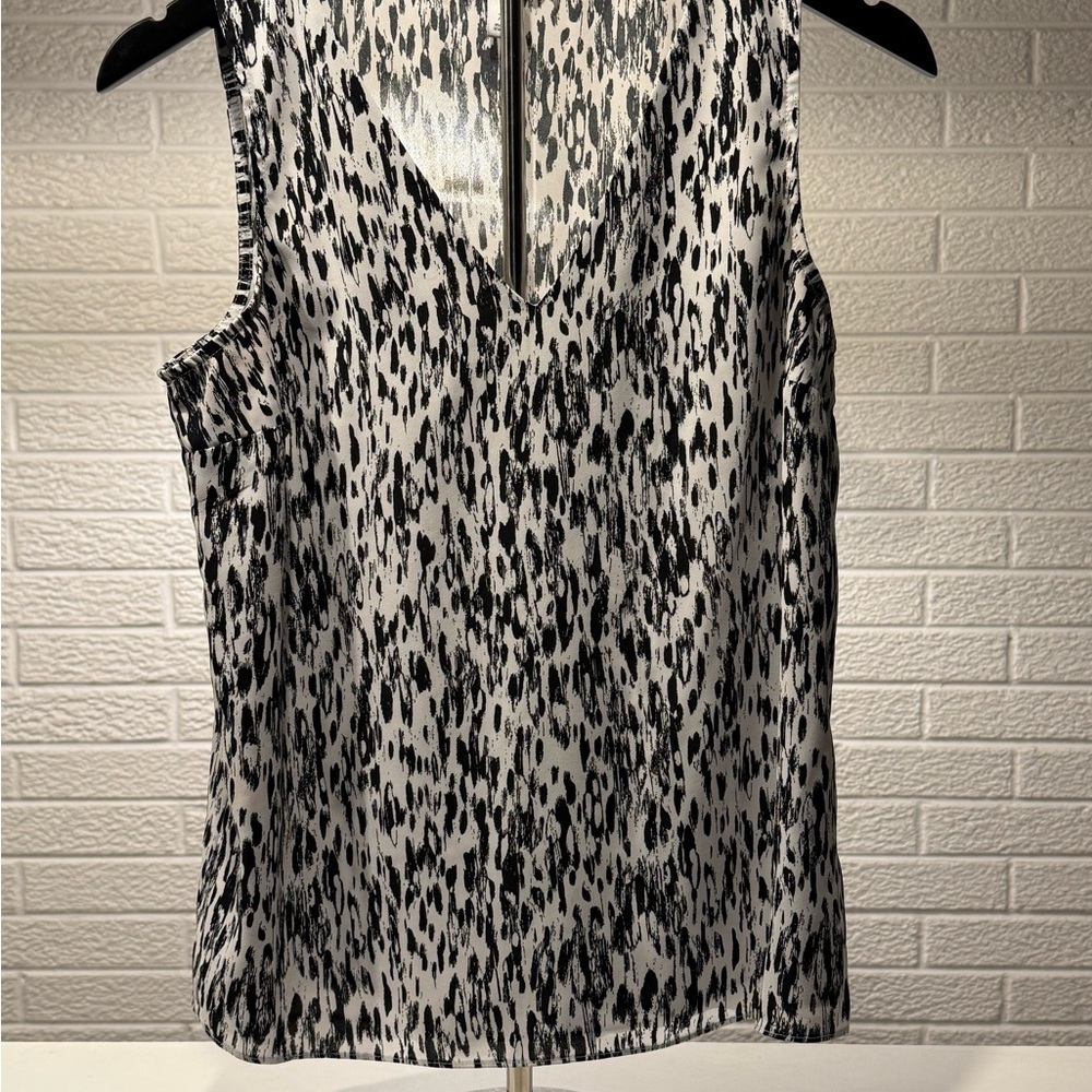 Nine West Cream Sleeveless Fitted‎ Tank Top